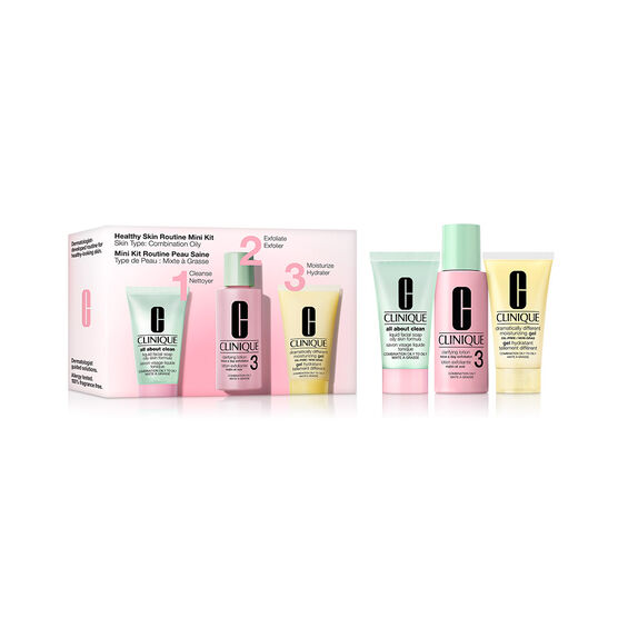 Kit de Skincare Clinique 3 Step Pele Mista a Oleosa